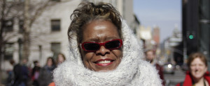 Woman at Planned Parenthood rally in 2011.